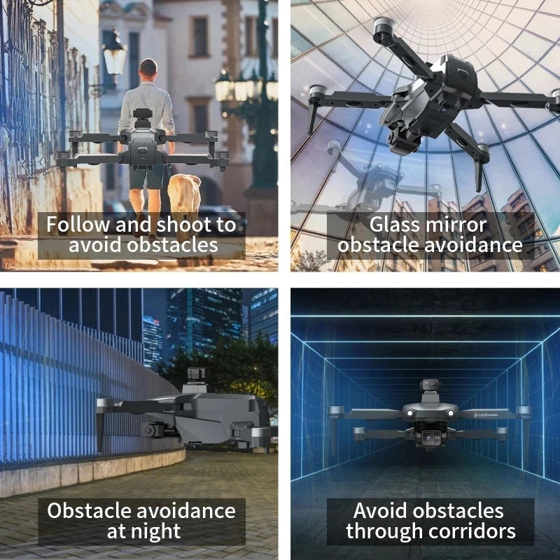 L600 PRO MAX Drone: 4K Dual Camera, 3-Axis PTZ, 360° Laser Obstacle Avoidance, GPS, 5G Quadcopter